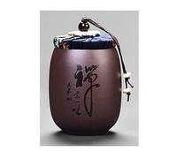 HZCVSG Cremation UrnsFor Ashes Cremation urns Human ashes urn cylinder Pet ash storage tank Sealed against moisture Ceramic material Handmade (Color : D) Good times
