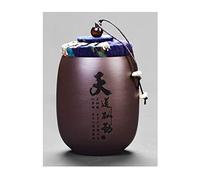 HZCVSG Cremation UrnsFor Ashes Cremation urns Human ashes urn cylinder Pet ash storage tank Sealed against moisture Ceramic material Handmade (Color : E) Good times