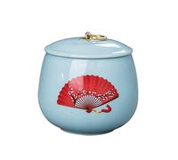 HZCVSG Cremation UrnsFor Ashes Funeral Urn Cremation Urns Adults Children Pet Urns Sealed Against Moisture Ceramic Material Handcrafted Family Funeral Urn Burial 13 * 13.5cm (Color : #2) Good times