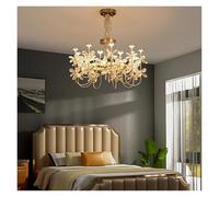 HZCVSG Dimmable Crystal Butterfly Chandelier - Elegant Pendant Light for Home Decor Luxe Ceiling Fixture Contemporary for Living Room & Dining Area