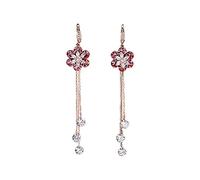 HZCVSG for Women, Earrings Needle With Long Tassels On Both Ends Of The Female Flower
