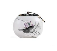 HZCVSG Funeral Urn Cremation UrnsFor Ashes Funeral urn boxes ceramic pot body seal portable ash storage memorabilia 12cm * 13cm Good times