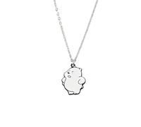 HZCVSG Girl 925 Sterling Silver Women And Cute Cartoon Milk Bear Jewelry, Red Necklace For Girls, Locket, Panda Coin Pendant Gifts