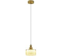 HZCVSG Gold Crystal Pendant Light - Mid Century Ceiling Fixture Small Black Farmhouse Vintage Chandelier Wall Lamp for Living Room & Dining Room Decor