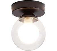 HZCVSG Gold Hallway Light Globe Glass Light Fixture Ceiling Farmhouse Black Front Porch Light White Frosted Milk Glass V-intage Mid Century Close to Ceiling Lamp,for Various Rooms
