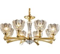 HZCVSG Hanging Lamp, Pendant Light Fixture High-end Style Copper Crystal Living Room Chandelier,Elegant Crystal Chandelier,for Various Rooms