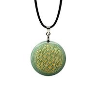 HZCVSG Meditation Flower Life Seven Chakras Necklace Crystal of Pendant Stone Necklaces & Pendants E Jewelry