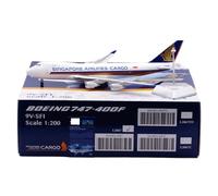HZCVSG Replica Models 35cm Boutique Civil Airliner 1/200 Singapore Airlines For Boeing B747-400F 9V-SFI Scale Aircraft Model Miniature Airplane Model(Regular)