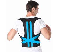 HZCVSG S-5XL Plus Back Brace Compression Waist Spinal Support Belt Shoulder Straightener Scoliosis Hunchback Correction For Women Men Corrector (Color Black, Size : XXXXXL/XXXXX-La