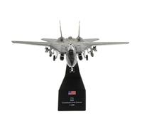 HZCVSG Scale F-14 Tomcat Fighter Jet Diecast Model - American Military Aircraft Replica for Display and Collecting