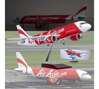 HZCVSG Scale Jet Airplane Asia A320 Plane Diecast Collectibles Resin Aircraft Model for Collection Or Gift (Color : Upgraded)