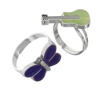 HZCVSG The Emotion Childrens Jewelry Sensor Dragonfly Youth Rings Rotatable Mood Control Ring Epoxy
