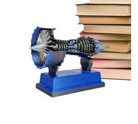 HZCVSG Turbine - Rotating Aircraft Engine Model, Collectable Piece Science Educational Decorative Toy for School Home Girls Adults