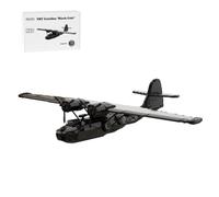 HZCVSG WWII PBY BlackCat Military Aircraft Building Block Set, UnBuilt Large Fighter Jet Display and Decoration Kit, x cm, 3762 Pieces, Aeroplane Collection for Adults