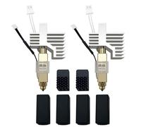 HzdaDeve 0.2MM 0.4MM Ceramic Hotend for Centauri Carbon Print Head Extruder Kit Hot End Heat Sink Hardened Steel Brass Nozzle with Extra 2PK Silicone Cover and 2PK Nozzle Brushes for Elegoo (2 Pack)