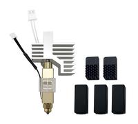 HzdaDeve 0.6MM Ceramic Hotend for Centauri Carbon Print Head Extruder Kit Hot End Heat Sink Hardened Steel Brass Nozzle with Extra 2PK Silicone Cover and 2PK Nozzle Brushes for Elegoo Centauri