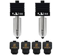 HzdaDeve 2 Pack H2D Combo Hotend Print 0.6MM Head Hot End Kit Extruder Upgrade High-Temperature Hardened Steel Nozzle with 2PCS Silicone Cover Sock for Bambu Lab H2D Combo/AM2 Pro/AMS HT 3D Printer