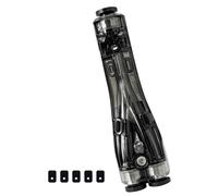 HzdaDeve 4-in-1 PTFE Adapter Feed Tube Expansion Port Filament Pipe Feed Modules Connector and Extra 4PK Filament Cleaning Pad for Bambu Lab P1S/P1P/H2D/H2C/H2S/A1/A1 Mini/X1C/X1E 3D Printer