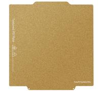 HzdaDeve Build Plate for Creator 5 Double Sided Textured Board Heated Bed Dual PEI Sheet Spring Steel High Adhesion Platform Glue-Free Print Plate for FLASHFORGE Creator 5 Pro 3D Printer (Gold)