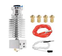 HzdaDeve Hotend for Prusa I3 MK3 Print Head Printhead Heatsink Heat Break Extruder Kit with Extra 0.2MM 0.4MM 0.6MM Nozzles for Prusa I3 MK3/Prusa I3 MK3S+ 3D Printer Hotend Replacement