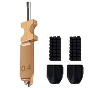 HzdaDeve Upgraded 0.4MM Hotend Kit for Flashforge AD5X Quick-Detachable Nozzle Extruder Quick Release Nozzle Heater Block Throat Tube with 2PK Silicone Cover and 2PK Nozzle Brush 3D Printer Accessory