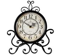 HZDHCLH Roman Table Clocks Silent Non Ticking Roman Retro Art Desk Clock for Living Room Bedroom Office（28 cm Height ）