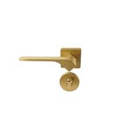 HZDXWXOJ Bedroom Brass Silent Door Lock Inside The Door Modern Split Door Lock Simple Golden Solid Wood Door Lock(FT 04 split lock 04)