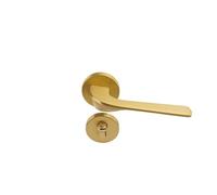 HZDXWXOJ Bedroom Brass Silent Door Lock Inside The Door Modern Split Door Lock Simple Golden Solid Wood Door Lock(FT 03 split lock 03)