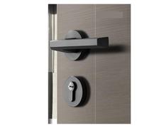 HZDXWXOJ Black and Gray Magnetic Door Lock Indoor Bedroom Door Lock Room Wooden Door Lock Minimalist Home Silent Split Lock(Type A-Magnetic door lock)