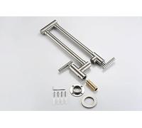 HZDXWXOJ Convenient Wall Mount Pot Filler Faucet Brushed Nickel with Dual Swing Joints for Easy Use