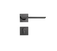 HZDXWXOJ Door Lock Simple Bedroom Interior Room Wooden Door Lock Household Magnetic Silent Handle Lock Type Black Split Lock