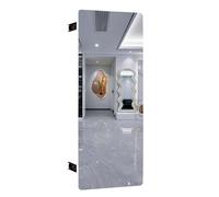 HZEPDVT Aluminum Alloy Frame Rotating Folding Wardrobe Mirror Built-in Sliding Full-body Dressing Mirror Hidden Pull-out Design 120 * 40cm Black(White,100 * 40cm)