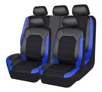 HZEXTKWD Car Seat Covers For Kia Venga (YN)/Carens/Cerato，5-seater Auto Full Set Seat Cushion Covers PU Front Rear Seat Protectors Custom Waterproof Accessories,D/Blue