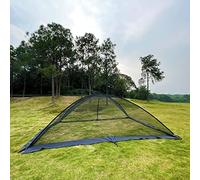 hzexun Pond Cover Dome Netting, Garden Pool Mesh Net Tent Protective with Ropes and Zippers for Pond/Pool/Garden, Protection from Leaves/Predators/Debris/Wildlife (4.28x3.05M)