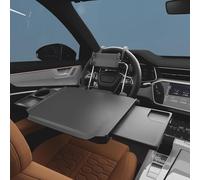 HZGAMER 2 in 1 Large Car Steering Wheel Tray Back Seat Headrest Tray, Car Laptop Mount with Phone Holder