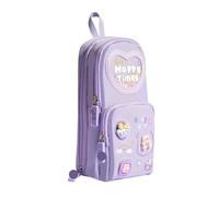 HZHIQUAN Pencil Case 1pcs Pencil Cases Large Capacity Canvas Pencil Bag Pouch Holder Box for Girls Student Stationery School Supplies(Purple01)