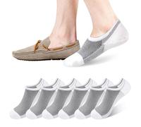 HZHSGLY 6 Pairs No Show Socks Men, Mens Invisible Socks Breathable Casual Summer Cotton Low Cut Trainer Sock, for Flats Sneakers Casual Loafers Training Boat Shoes