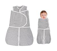 HZHSGLY Baby Sleeping Bag 1.0 Tog, Baby Sleep Sack Wearable Blanket Swaddle Wrap for Newborn Infant Boy Girl 0-6 Months Grey (Grey, 0-6 Months)