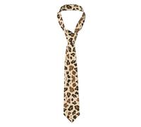 Hzhuaoeg Animal Leopard Print Ties For Men, Classic Men'S Necktie Solid Tie Skinny Ties Slim Neckties Business Wedding Party Work Tie