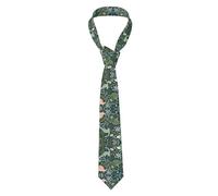 Hzhuaoeg Cute Dinosaur Print Ties For Men, Classic Men'S Necktie Solid Tie Skinny Ties Slim Neckties Business Wedding Party Work Tie