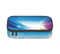 HZHUAOEG Rainbow Background Pencil Case for Students Girls Boys Large Capacity Pencil Pouch School Office Organizer Multifunctional Pencil Bag