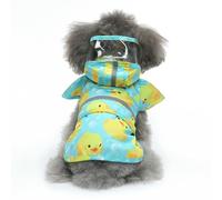 HZHYMBD Pet Raincoat Dog Raincoat, Universal Little Yellow Duck And Bee Raincoat-bath Duck-l