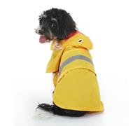 HZHYMBD Pet Raincoat Dog Raincoat, Universal Little Yellow Duck And Bee Raincoat-duck-l