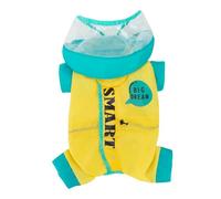 HZHYMBD Pet Raincoat Raincoat, Four-legged Waterproof Full-cover For Small And Medium-sized Dogs, Special Dog Raincoat-yellow-l (recommended Weight 18-24 Pounds)