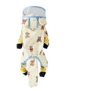 HZHYMBD Pet Raincoat Raincoat, Reflective And Traction Four-legged Waterproof For Going Out In Rainy Days-yellow-m (recommended Weight 5-8 Pounds)