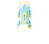 HZHYMBD Pet Raincoat Raincoat, Reflective And Traction Four-legged Waterproof For Going Out In Rainy Days-yellow-l (recommended Weight 8-12 Pounds)