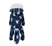 HZHYMBD Pet Raincoat Raincoat, Reflective And Traction Four-legged Waterproof For Going Out In Rainy Days-blue-xl (recommended Weight 12-15 Pounds)