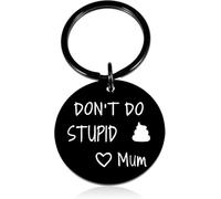 HZJ-AIGO Funny Gifts for Teenage Boys Girls,Love Mum Keychain,Novelty Gifts,Christmas Stocking Fillers for Teenage Boys Girls(Black)