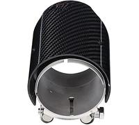 HZJA Exhaust Pipe Tip General Purpose 2.9in Air Inlet 3.5in Single Air Outlet Carbon Fiber Exhaust Pipe Tail Throat Straight Tail Throat Exhaust Pipe For Automobiles. Car Exhaust End Pipes