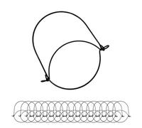 HZJPIN 16 Pack Regular Mouth Mason Jar Hangers Black Stainless Steel Wire Handles for Ball, Canning Jars Versatile Use with Hydroponic and Decorative Jars